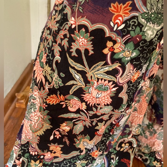 Floral print flare leg pants - Picture 6 of 10